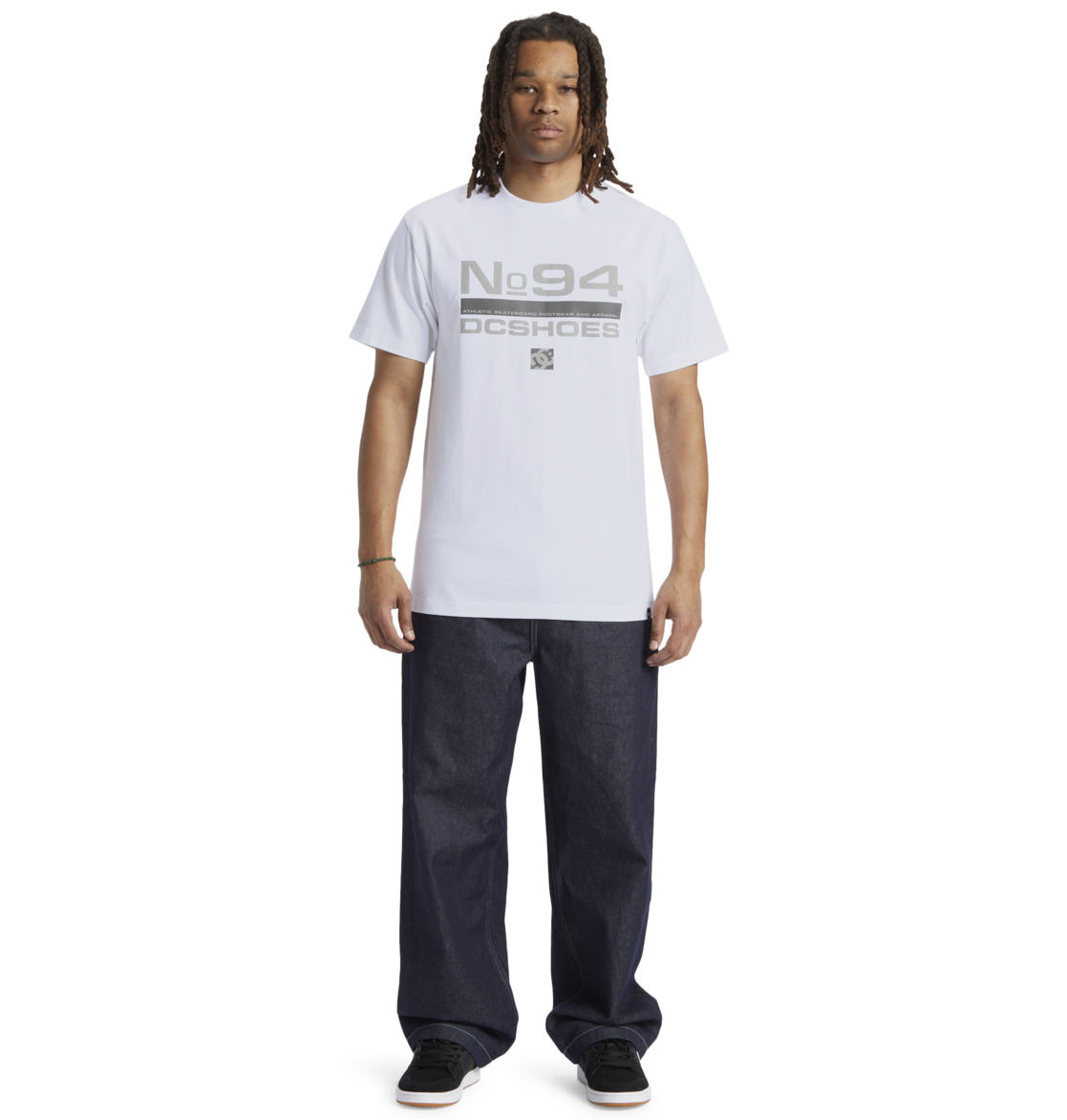 DC Static 94 Men T-Shirt White | US-9683JWQ