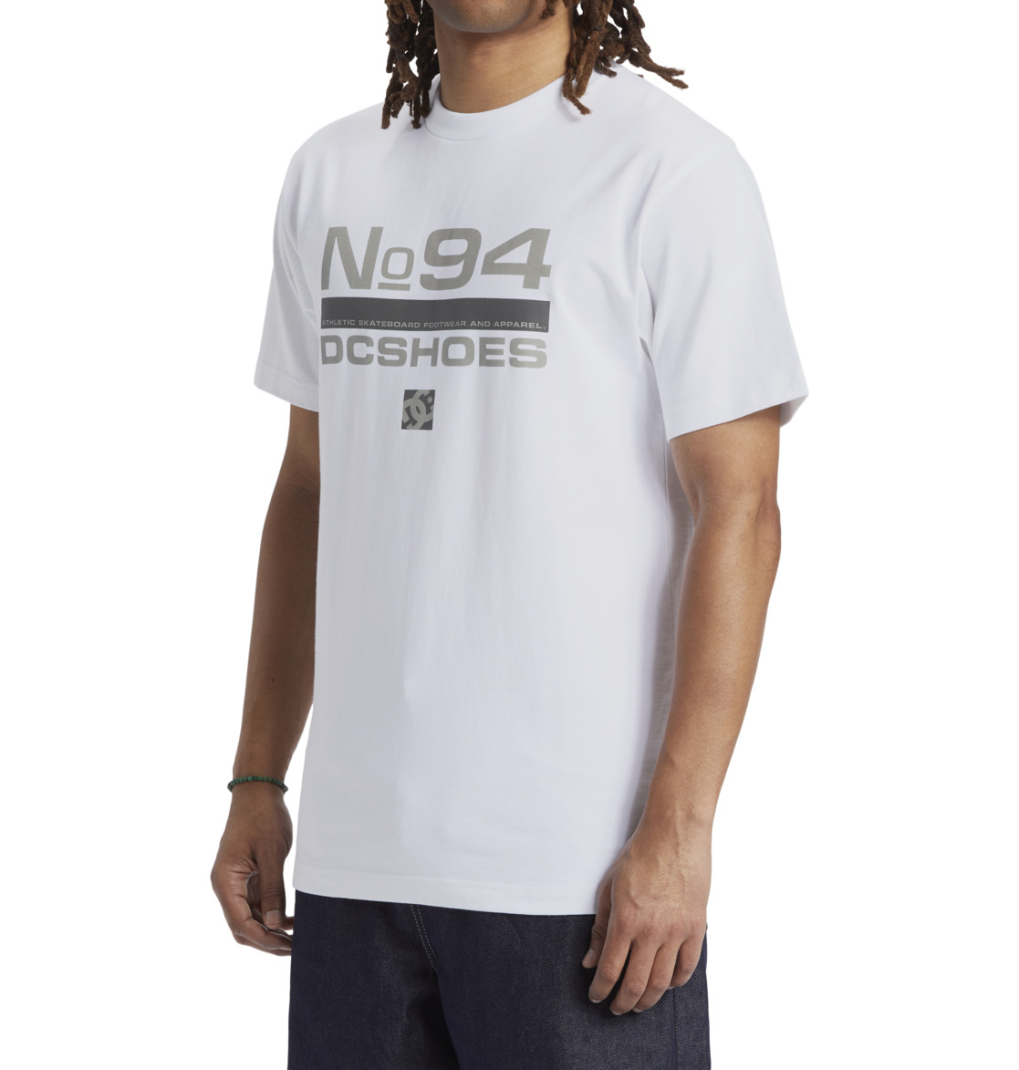 DC Static 94 Men T-Shirt White | US-9683JWQ