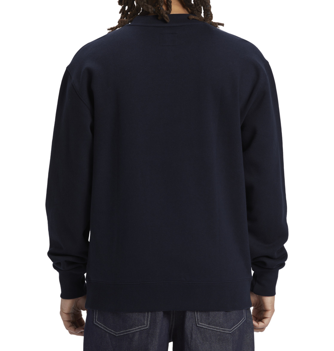 DC Static 94 Pullover Men Sweatshirt Navy | US-5439SPG