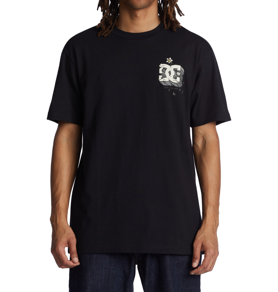 DC Still Here Men T-Shirt Black | US-9506SHU