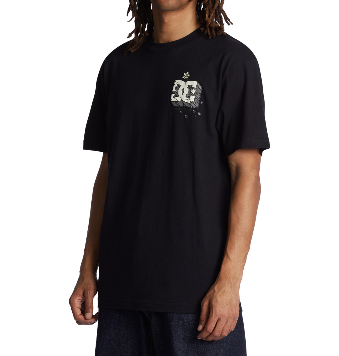 DC Still Here Men T-Shirt Black | US-9506SHU