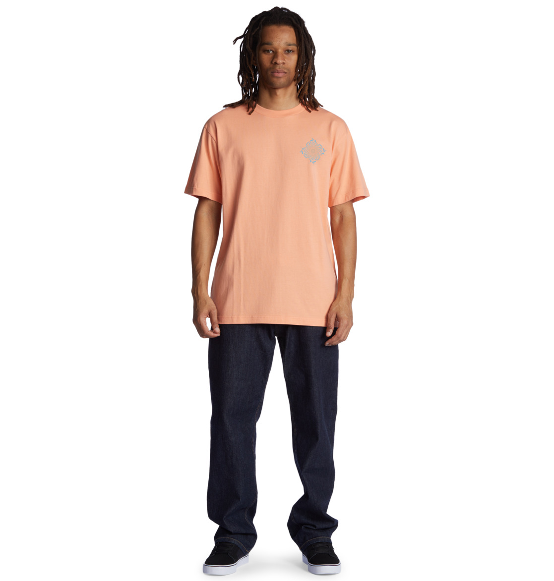 DC Swirl Men T-Shirt Orange | US-9521MEQ