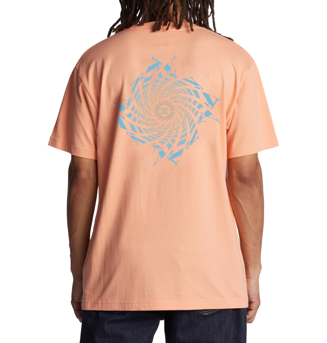 DC Swirl Men T-Shirt Orange | US-9521MEQ