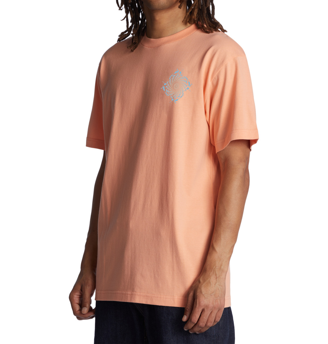 DC Swirl Men T-Shirt Orange | US-9521MEQ