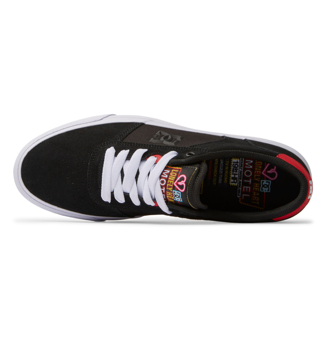 DC Teknic Men Sneakers Black / Red | US-0345PAR