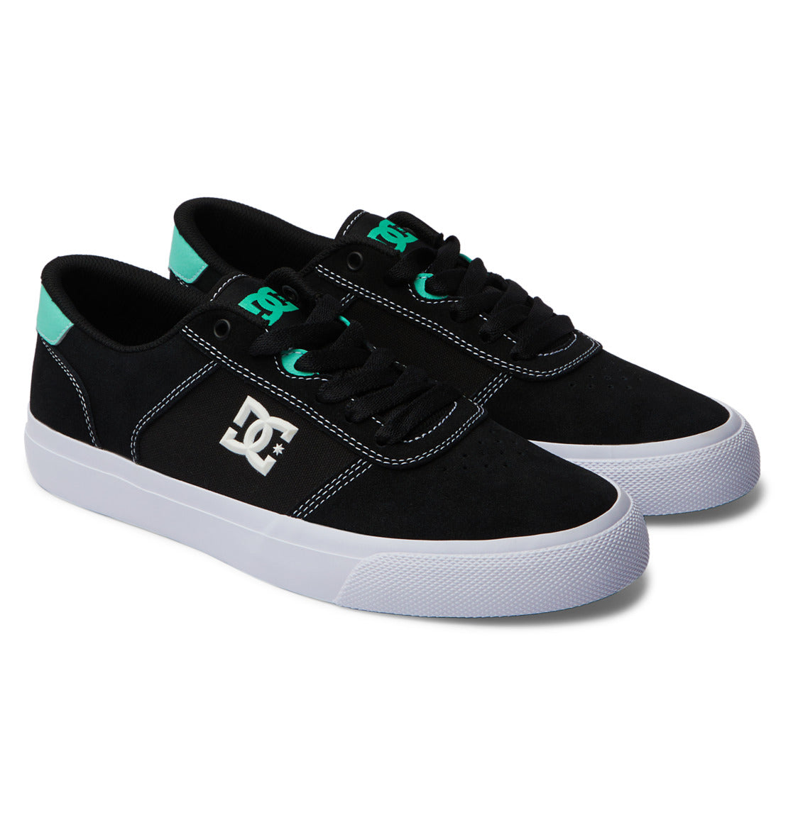 DC Teknic Men Sneakers Black / White / Turquoise | US-5287NAW