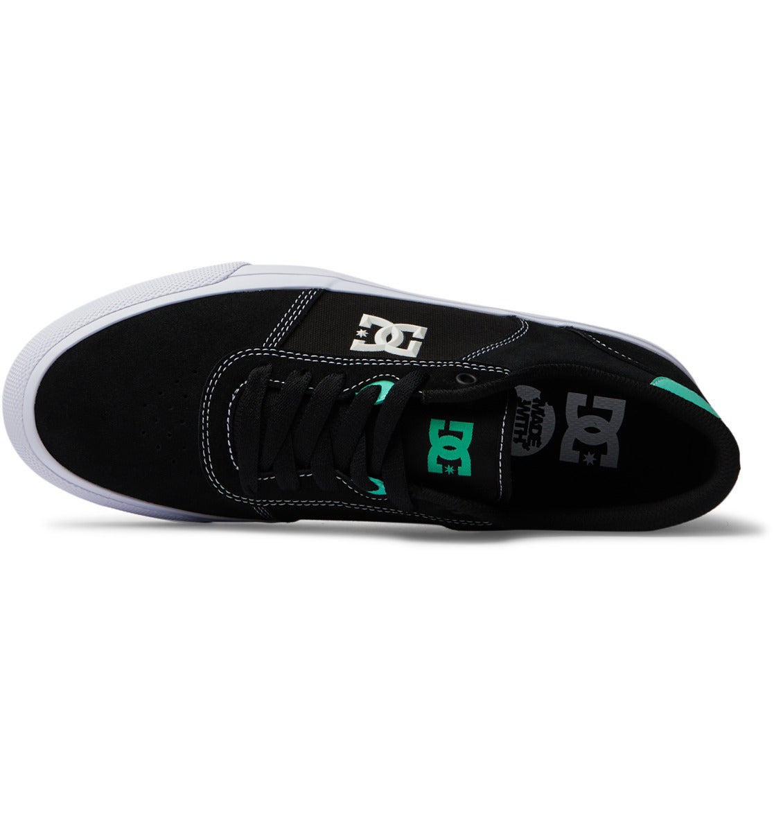 DC Teknic Men Sneakers Black / White / Turquoise | US-5287NAW