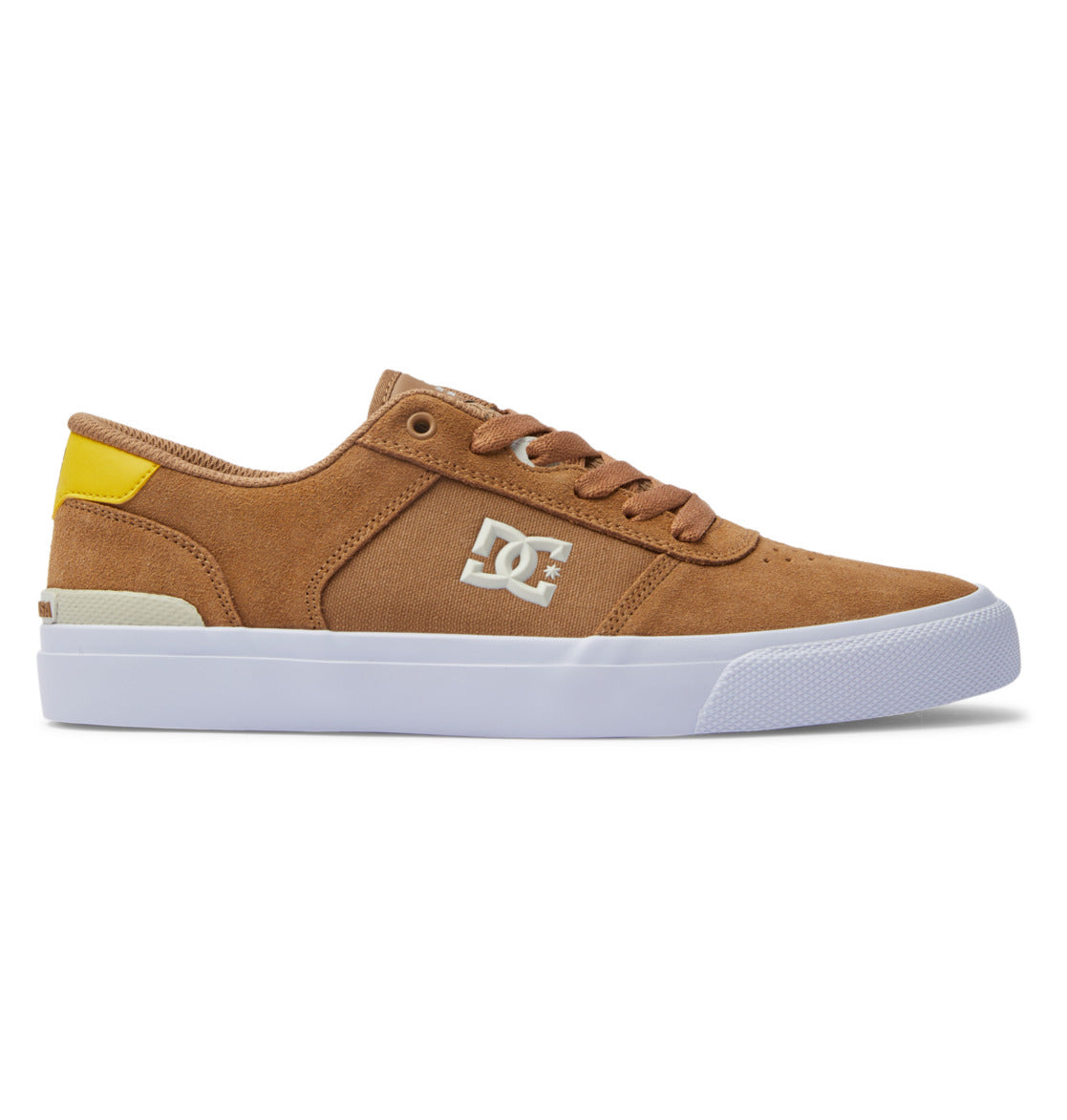 DC Teknic S Men Skate Shoes Brown / Yellow | US-8976KOI