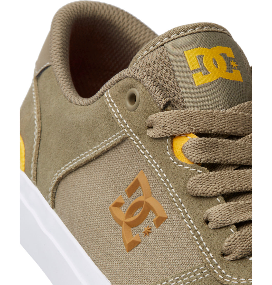 DC Teknic S Men Skate Shoes Olive | US-3859XCY