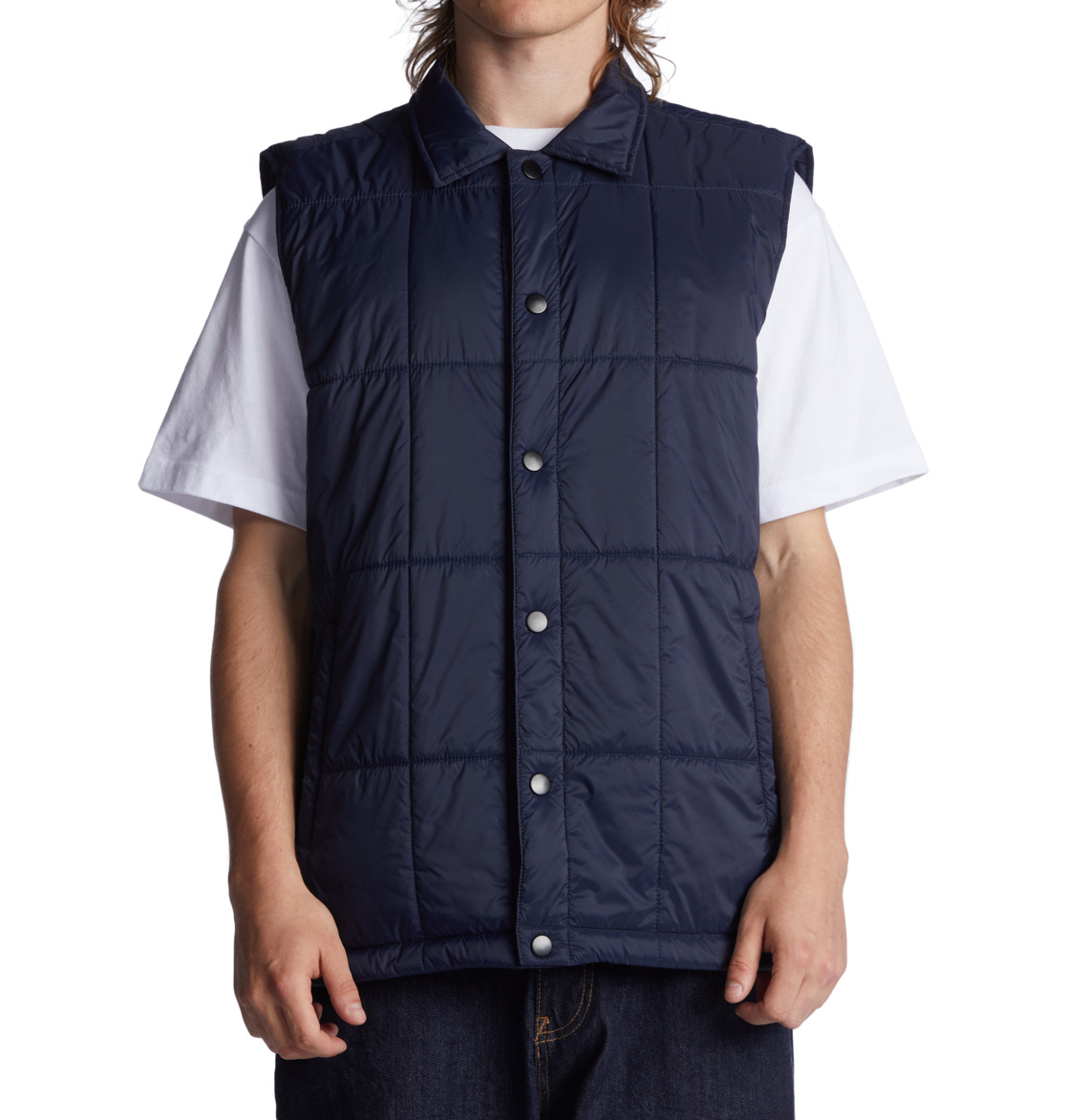 DC The Bounty Body Warmer Vest Men Jackets Navy | US-6125TYR