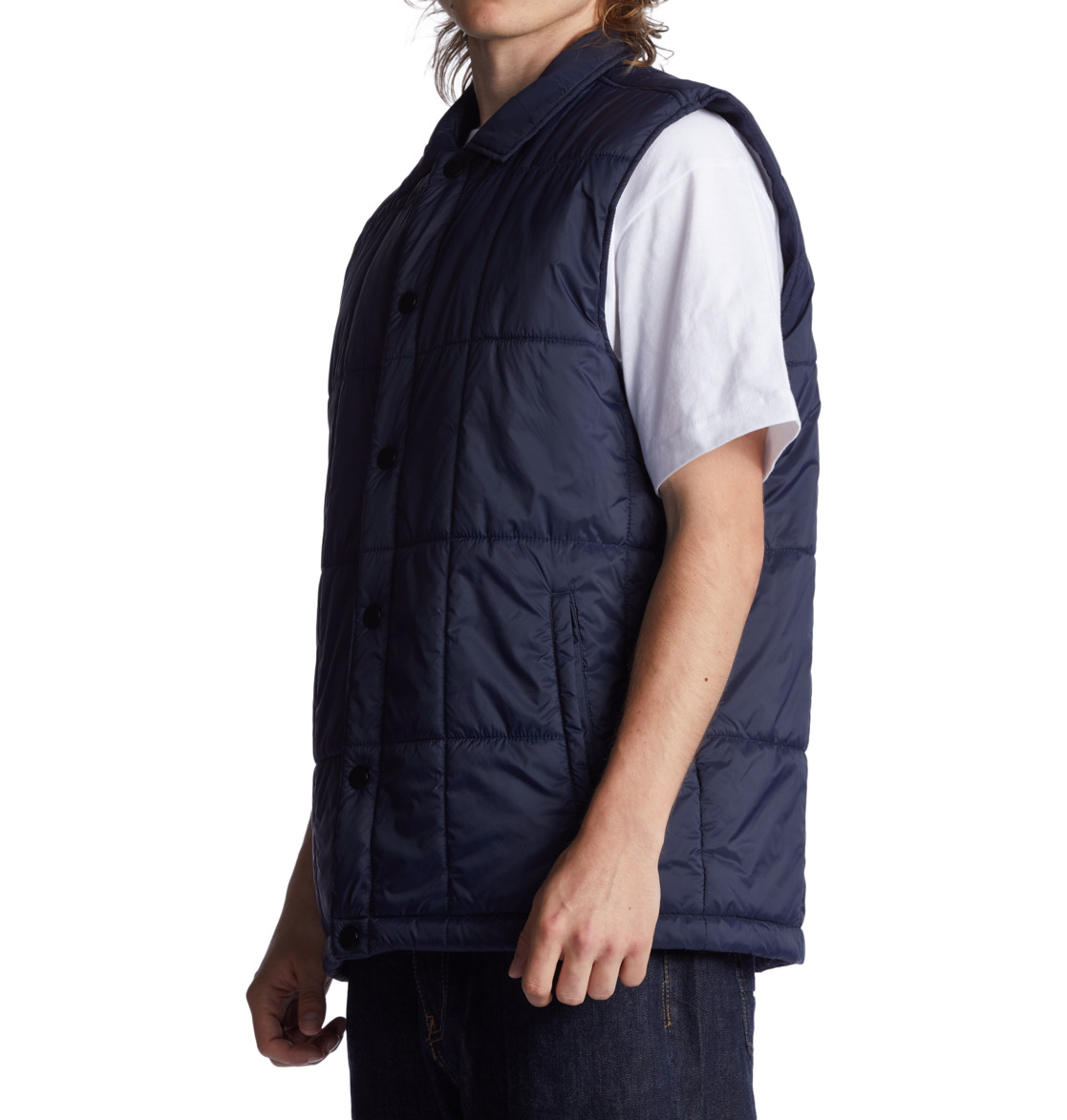 DC The Bounty Body Warmer Vest Men Jackets Navy | US-6125TYR