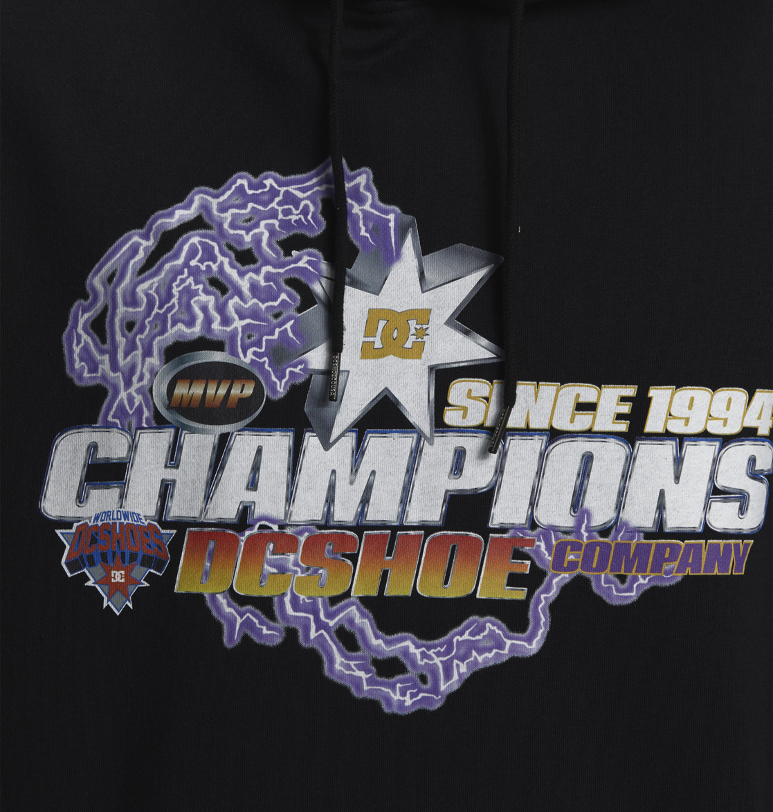 DC The Champs Pullover Men Hoodie Black | US-3256MEV