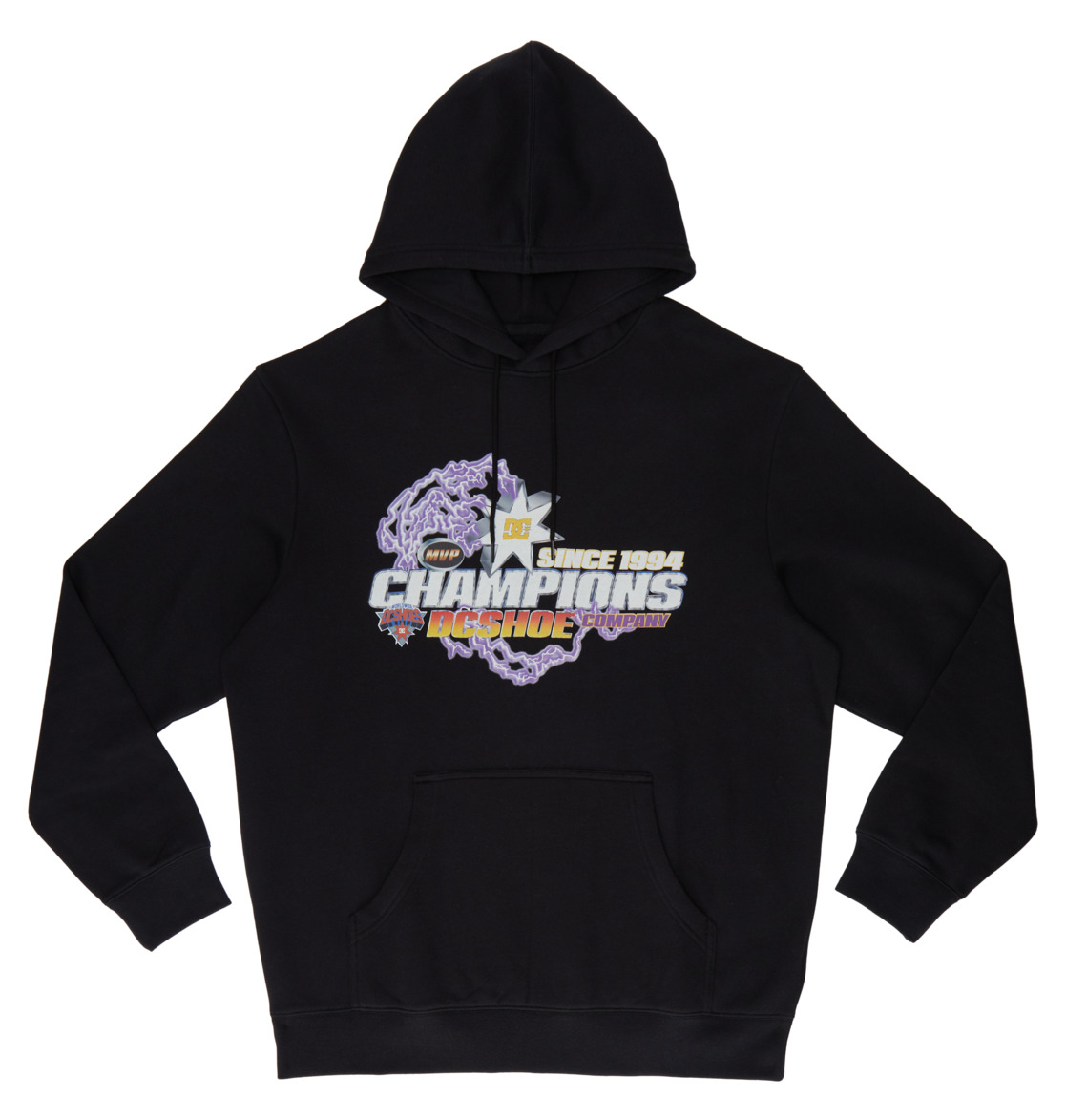 DC The Champs Pullover Men Hoodie Black | US-3256MEV