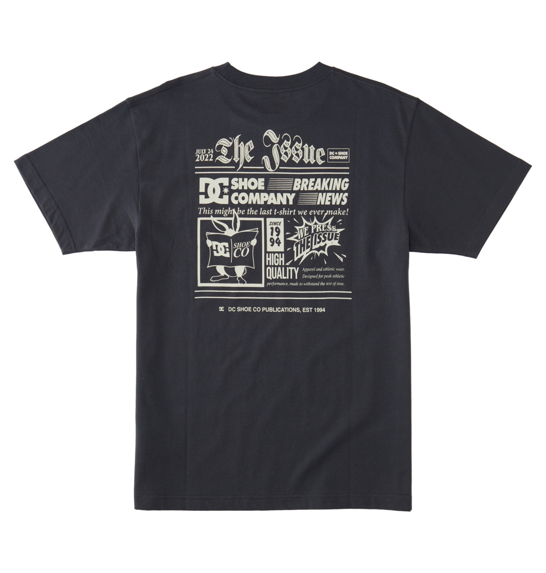 DC The Issue Men T-Shirt Ebony | US-3402PKO