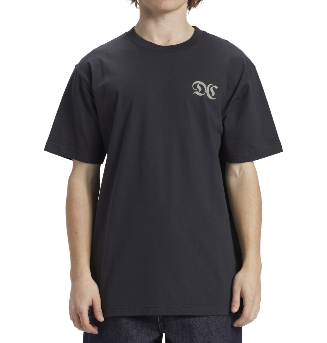 DC The Issue Men T-Shirt Ebony | US-3402PKO