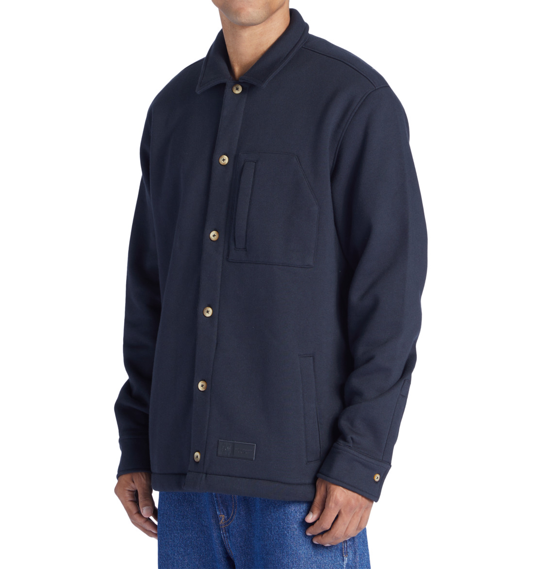 DC The Lux Overshirt Men Sweatshirt Black | US-5463SHQ