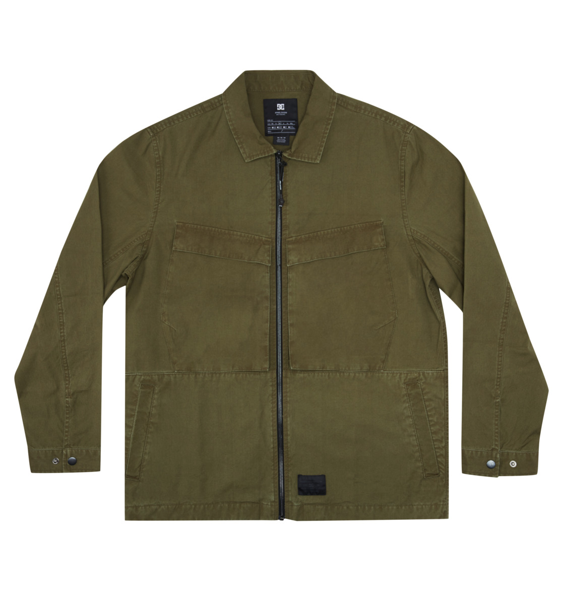 DC The Major Long Sleeve Shirt Men Jackets Dark Green | US-8643LPR