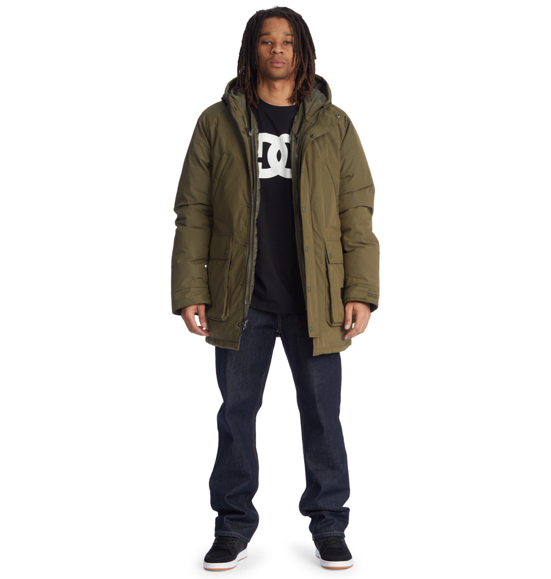 DC The Outlaw 2-in-1 Parka Men Jackets Dark Green | US-6903OCB