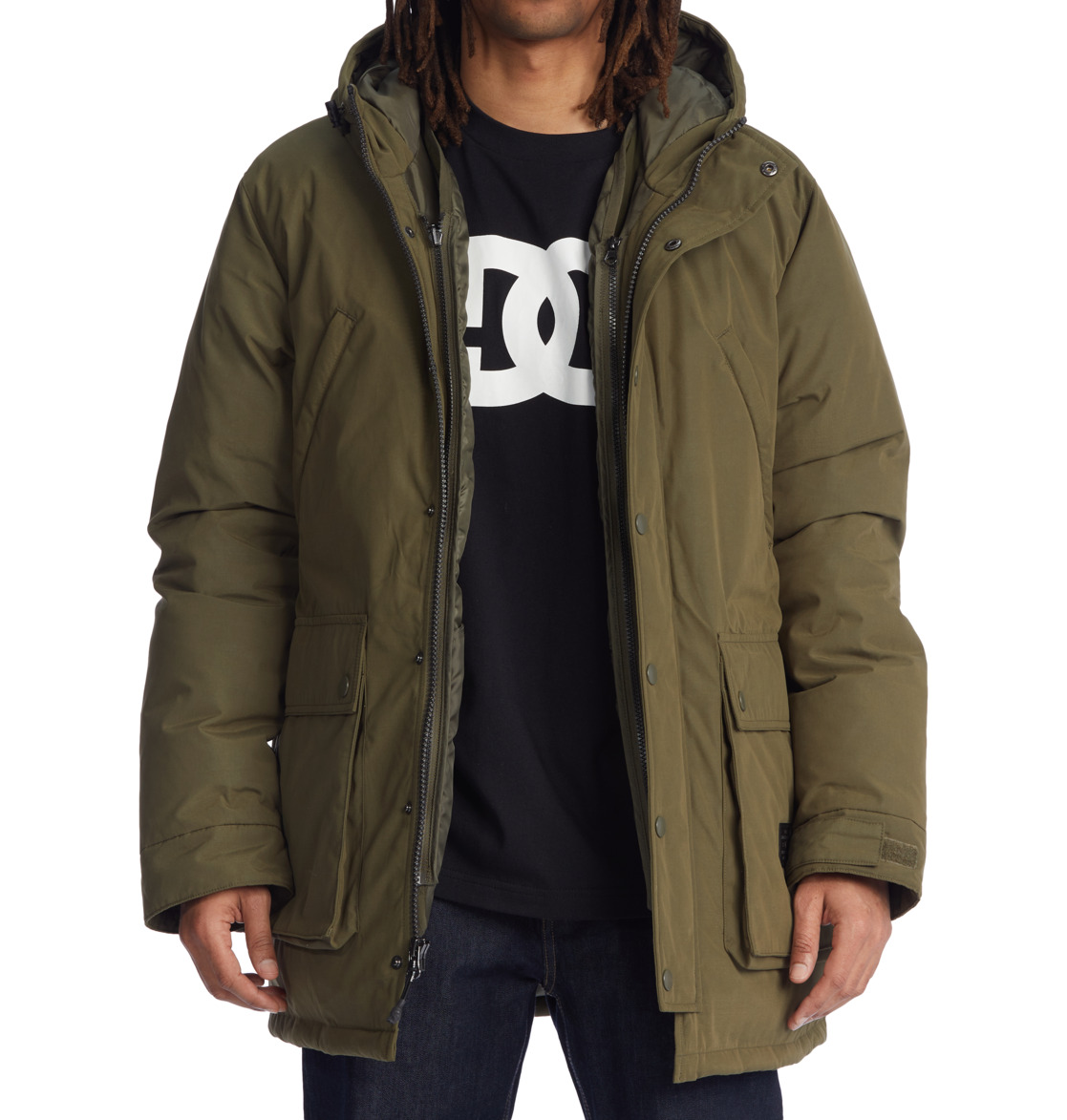 DC The Outlaw 2-in-1 Parka Men Jackets Dark Green | US-6903OCB