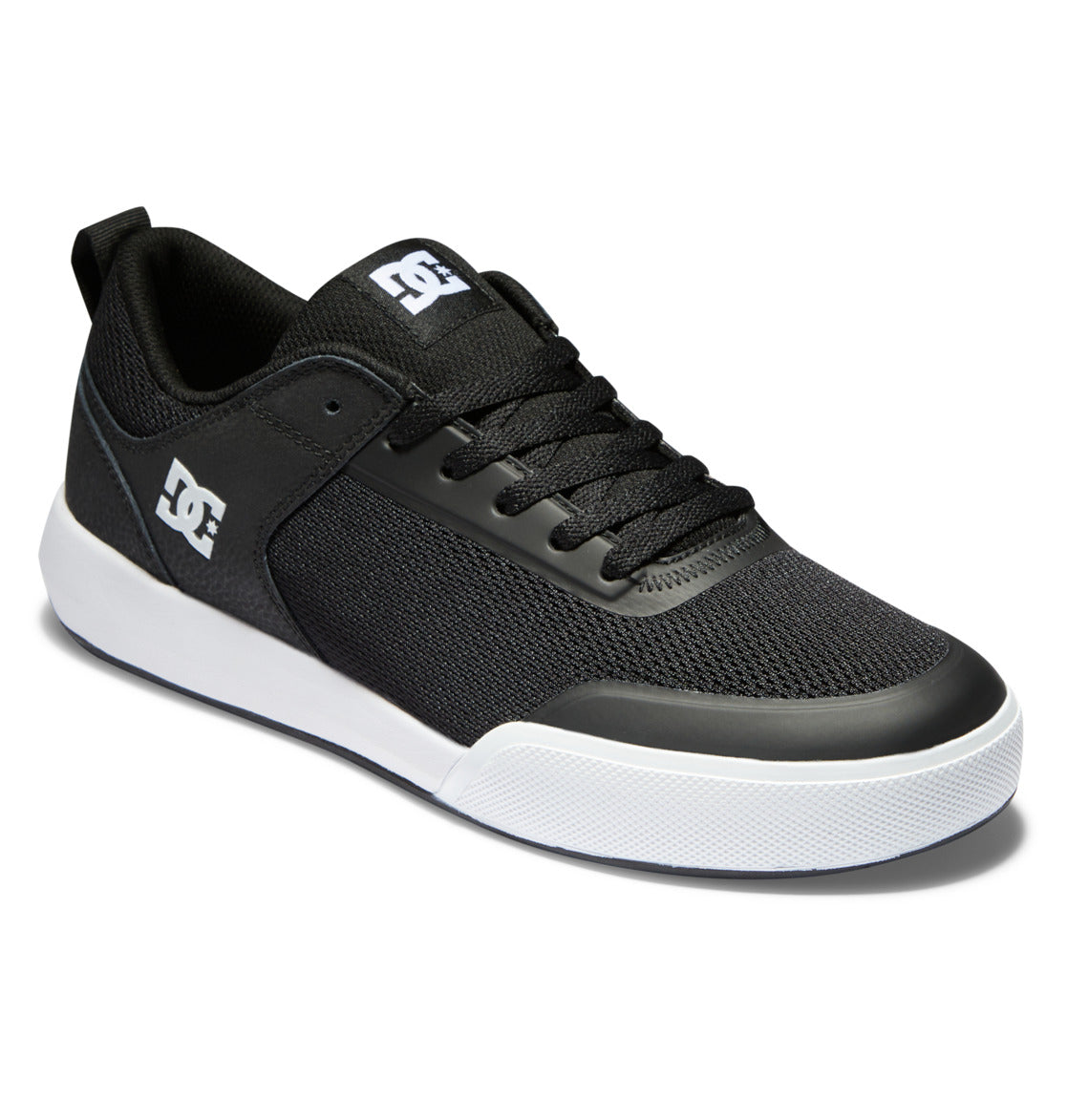 DC Transit Men Sneakers Black / White | US-7859VGH