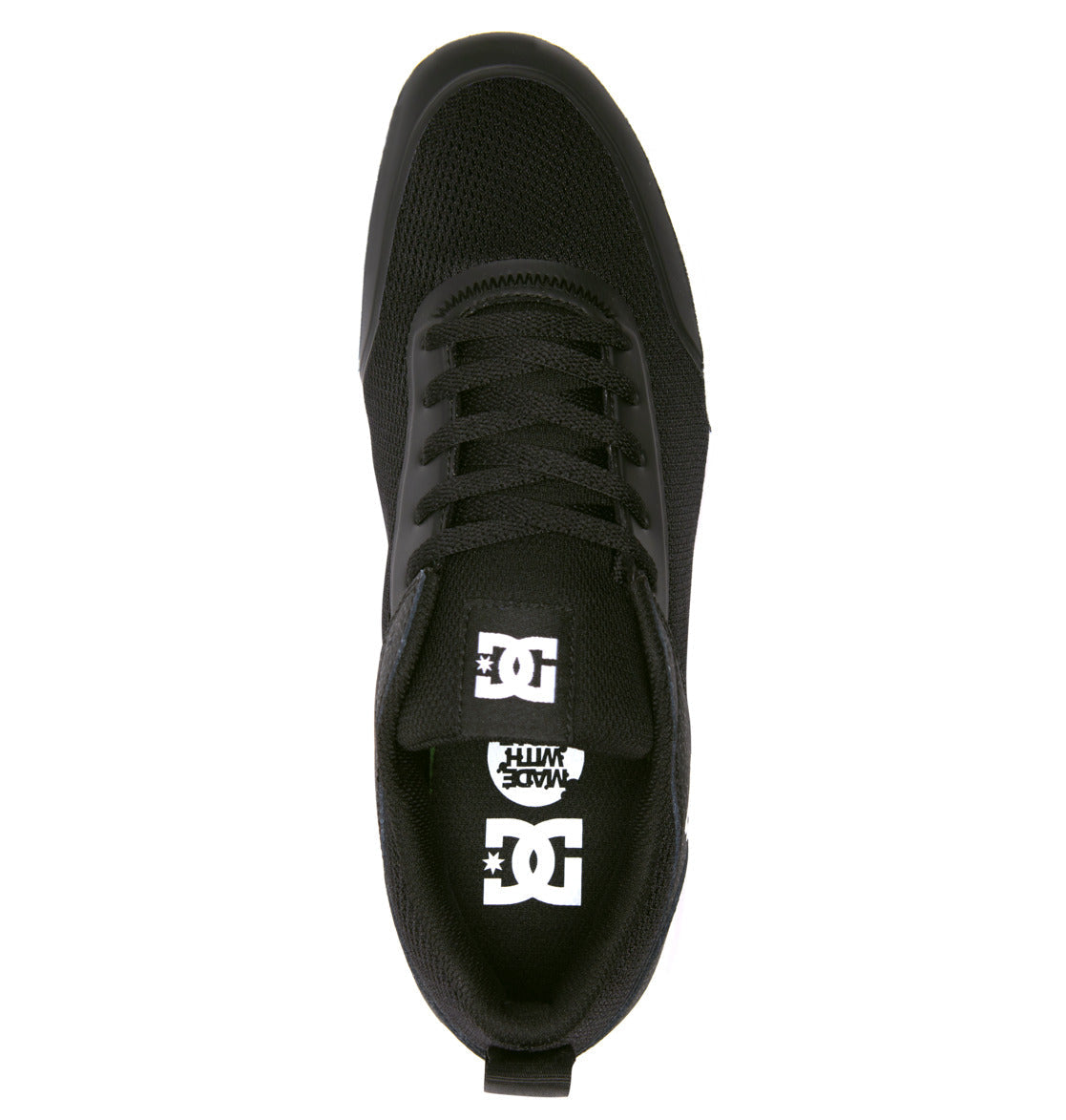 DC Transit Men Sneakers Black / White | US-7859VGH