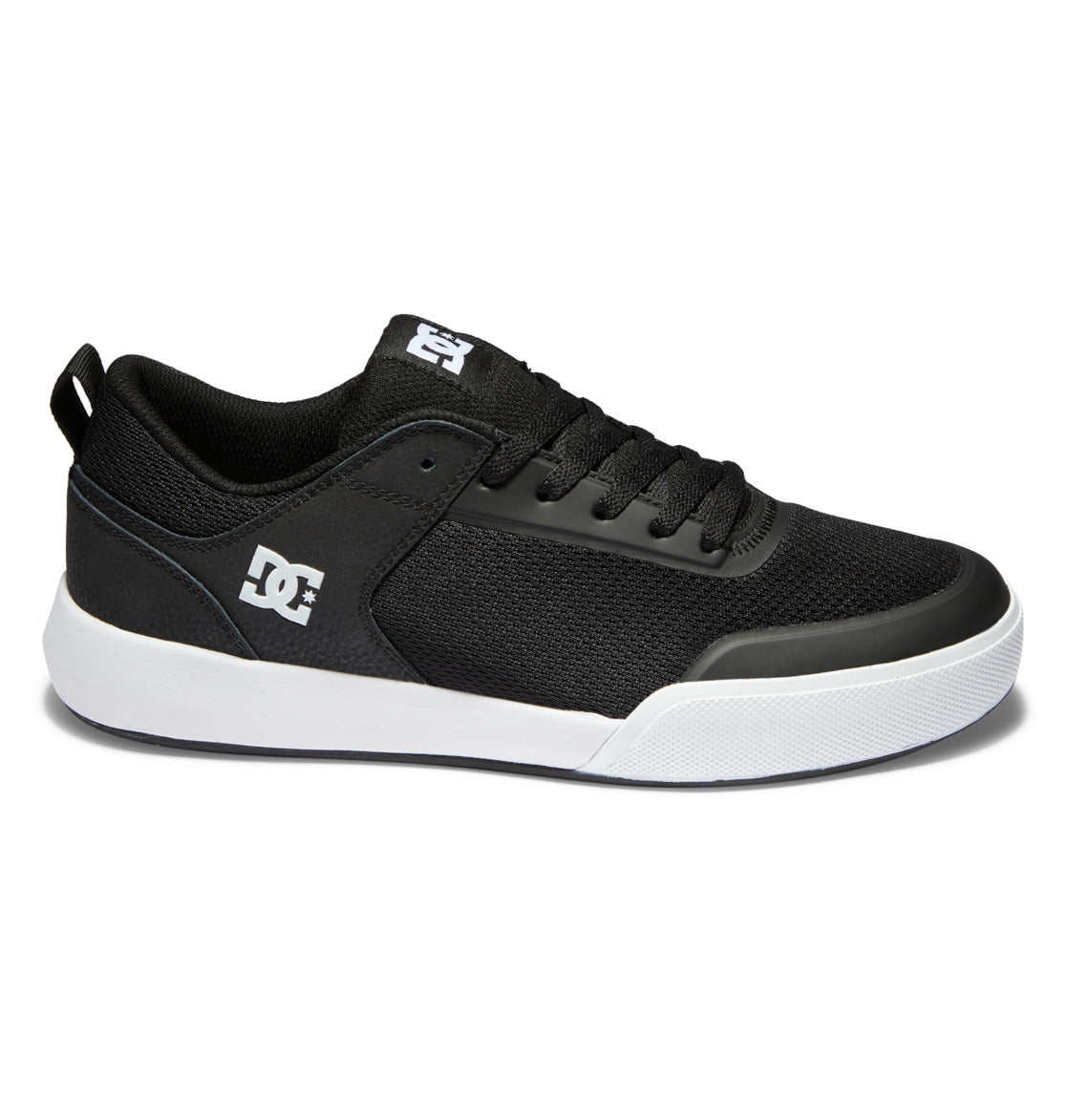 DC Transit Men Sneakers Black / White | US-7859VGH