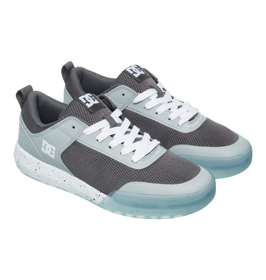 DC Transit Men Sneakers Grey / Blue | US-2076ZYO