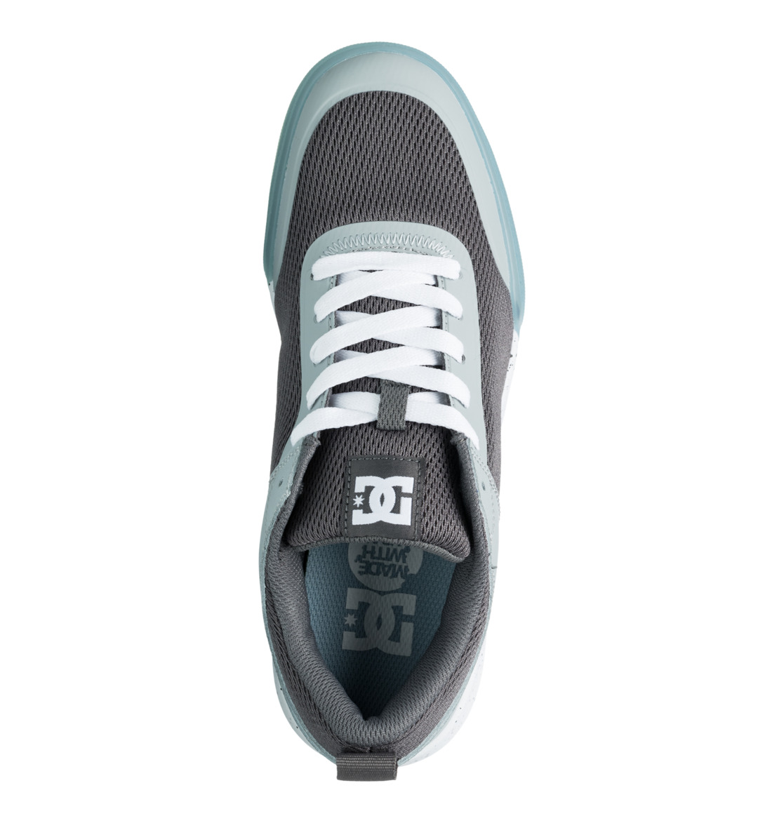 DC Transit Men Sneakers Grey / Blue | US-2076ZYO