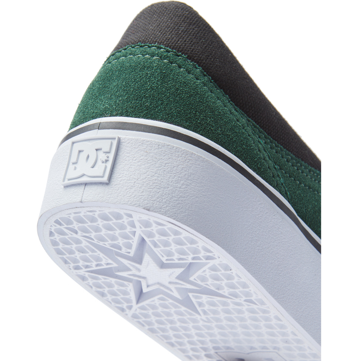 DC Trase Suede Men Sneakers Dark Green | US-3860ENU