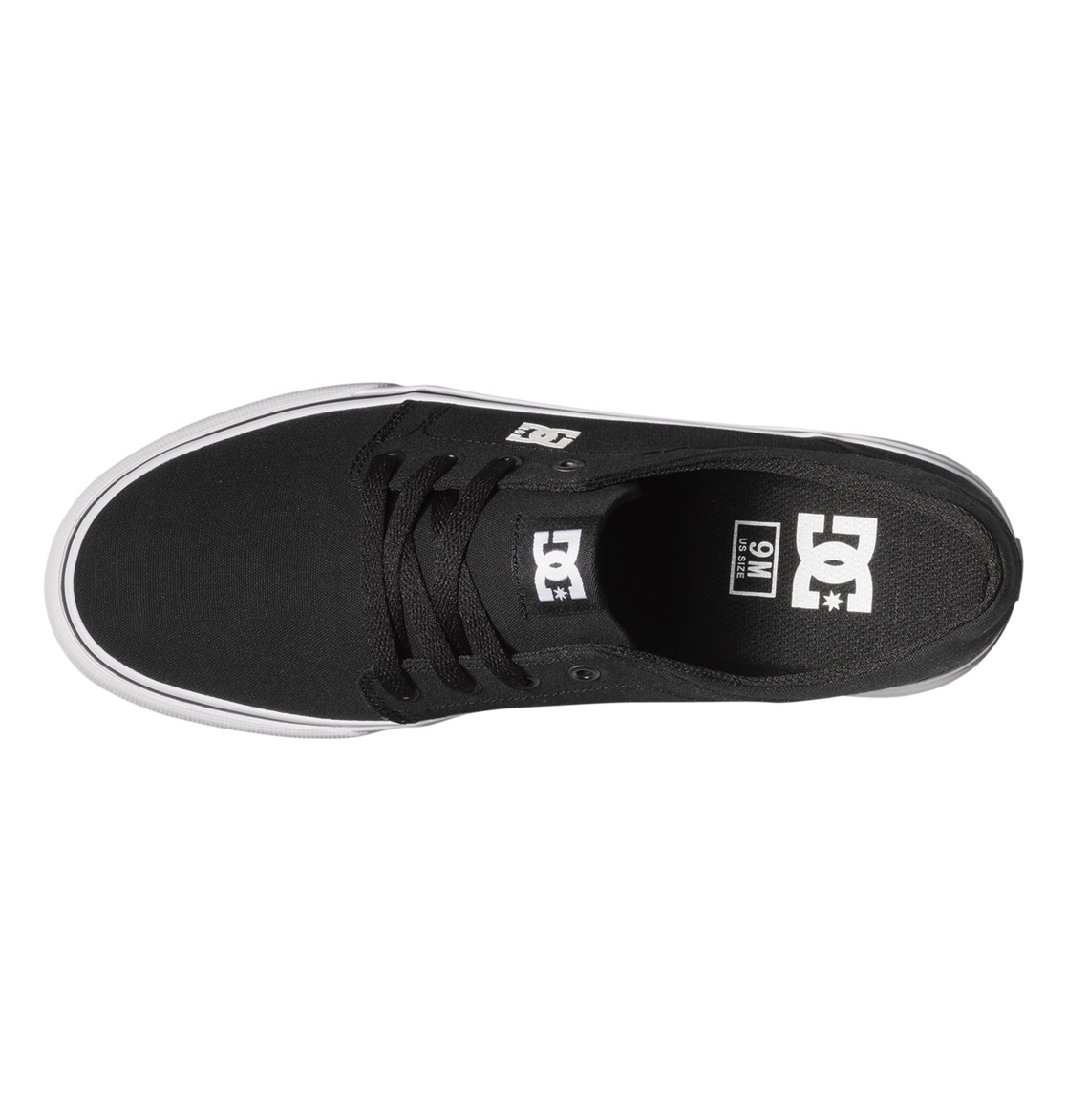 DC Trase Tx Men Sneakers Black / White | US-1276PNW