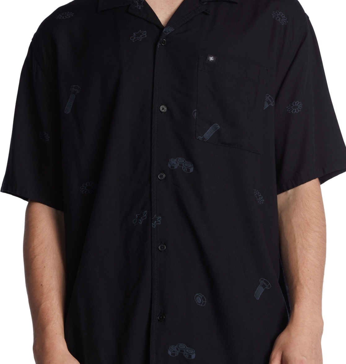 DC Tripped Vacation Short Sleeve Men Shirts Screwy | US-2631BLG