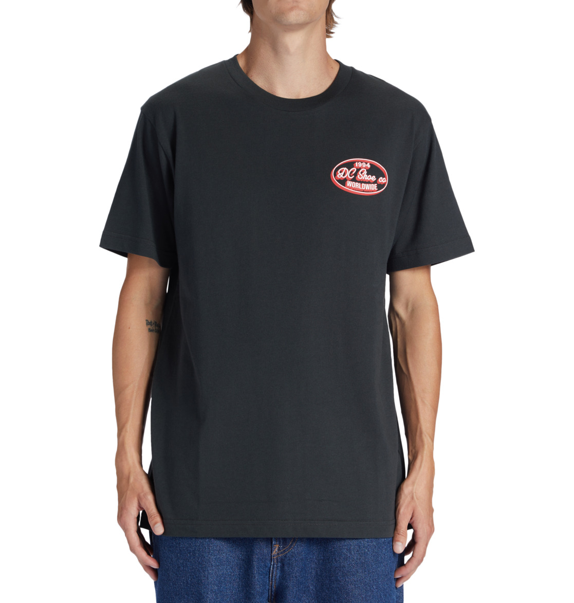 DC Truckin Men T-Shirt Black | US-0734RTD