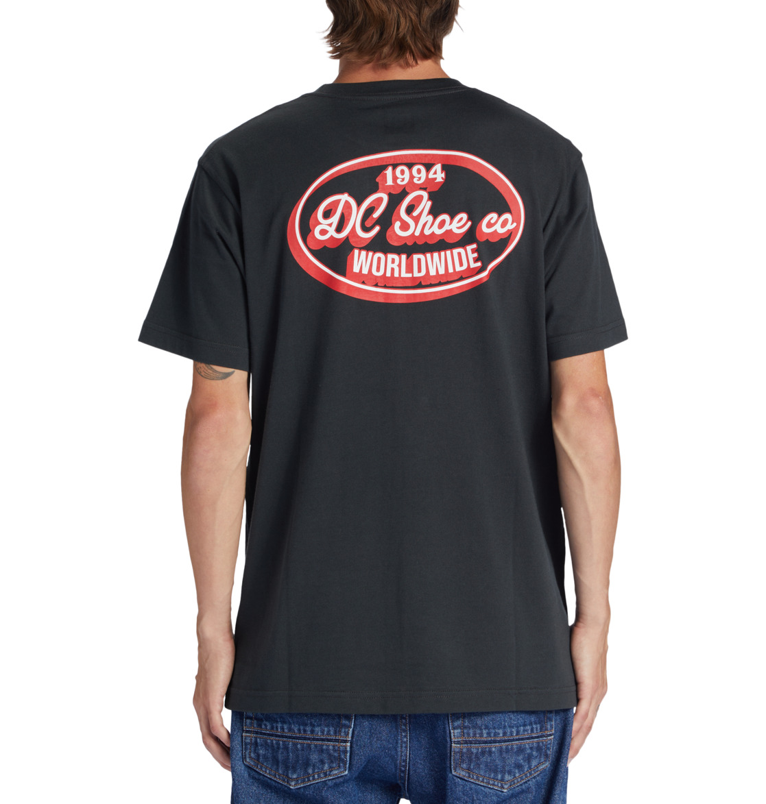 DC Truckin Men T-Shirt Black | US-0734RTD