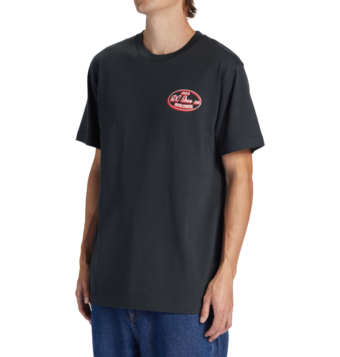 DC Truckin Men T-Shirt Black | US-0734RTD