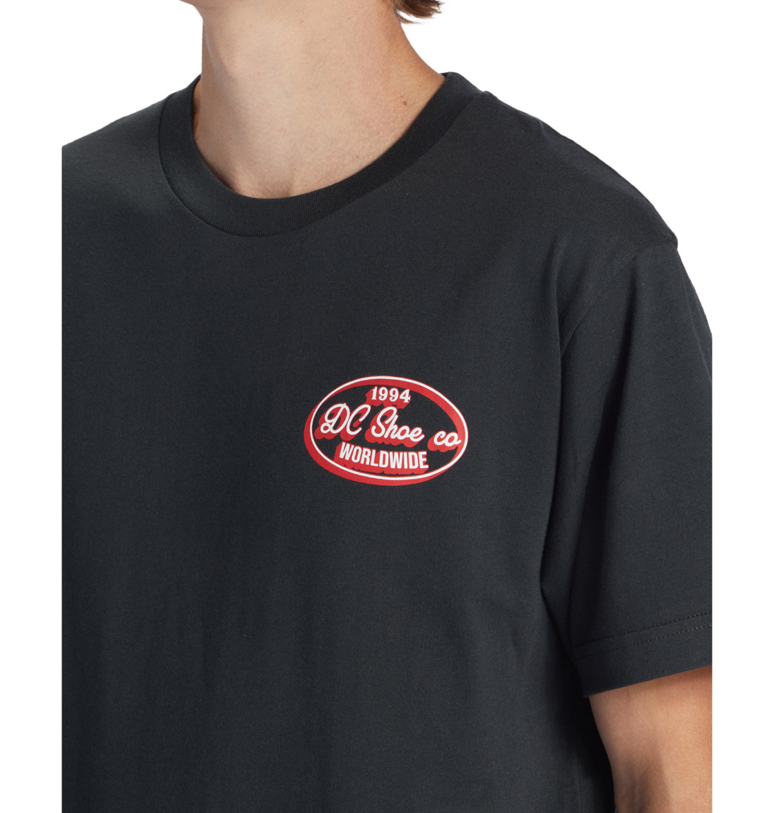 DC Truckin Men T-Shirt Black | US-0734RTD