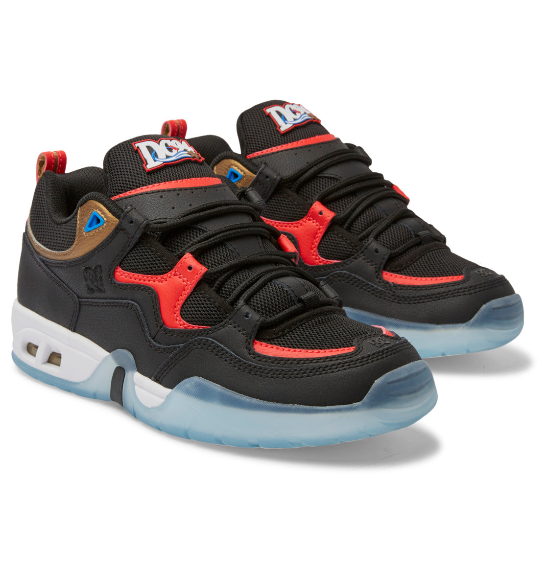 DC Truth OG Men Sneakers Black / Red / Blue | US-3794UEA