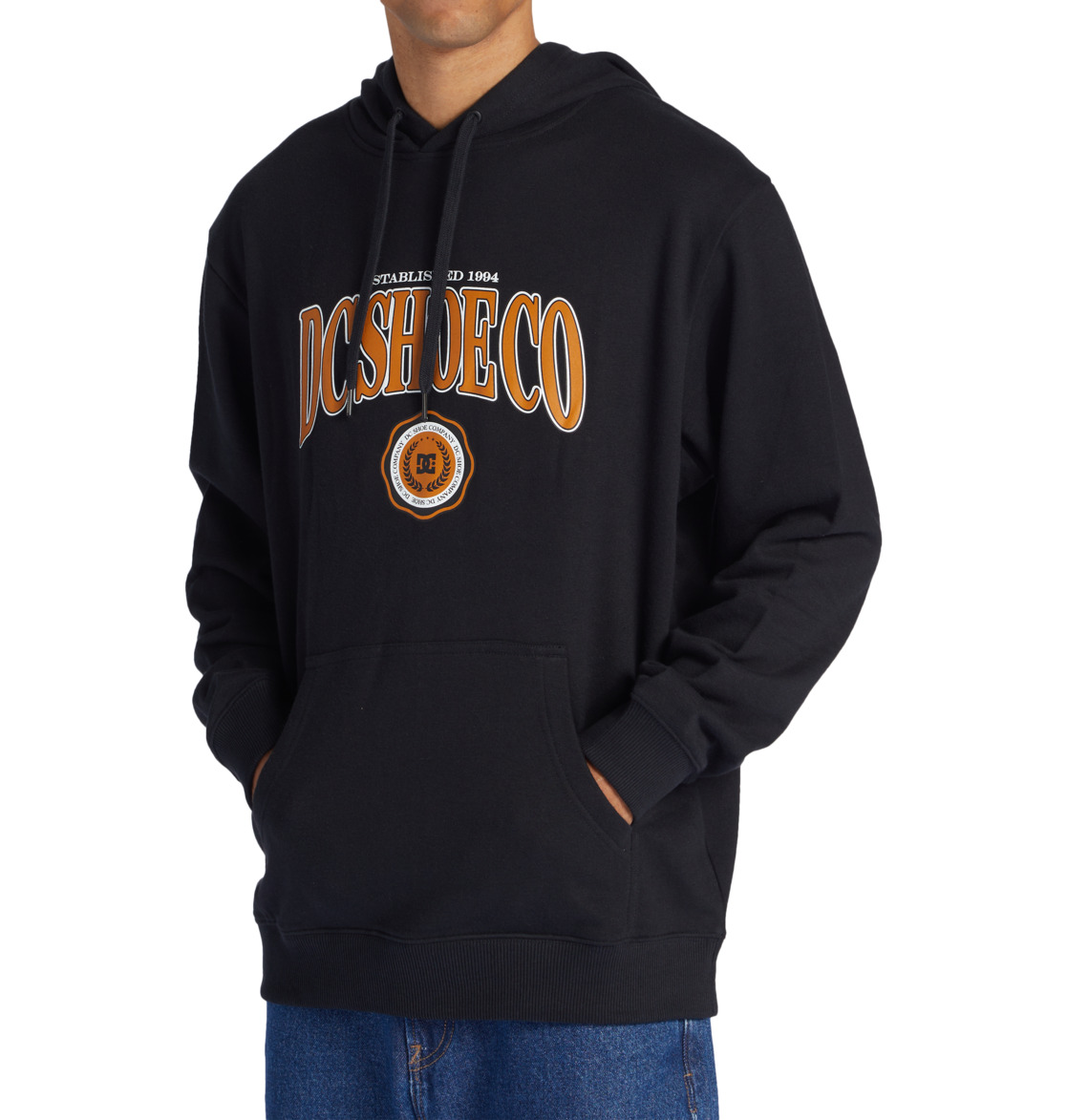 DC Tuition Men Hoodie Black | US-0962WJX