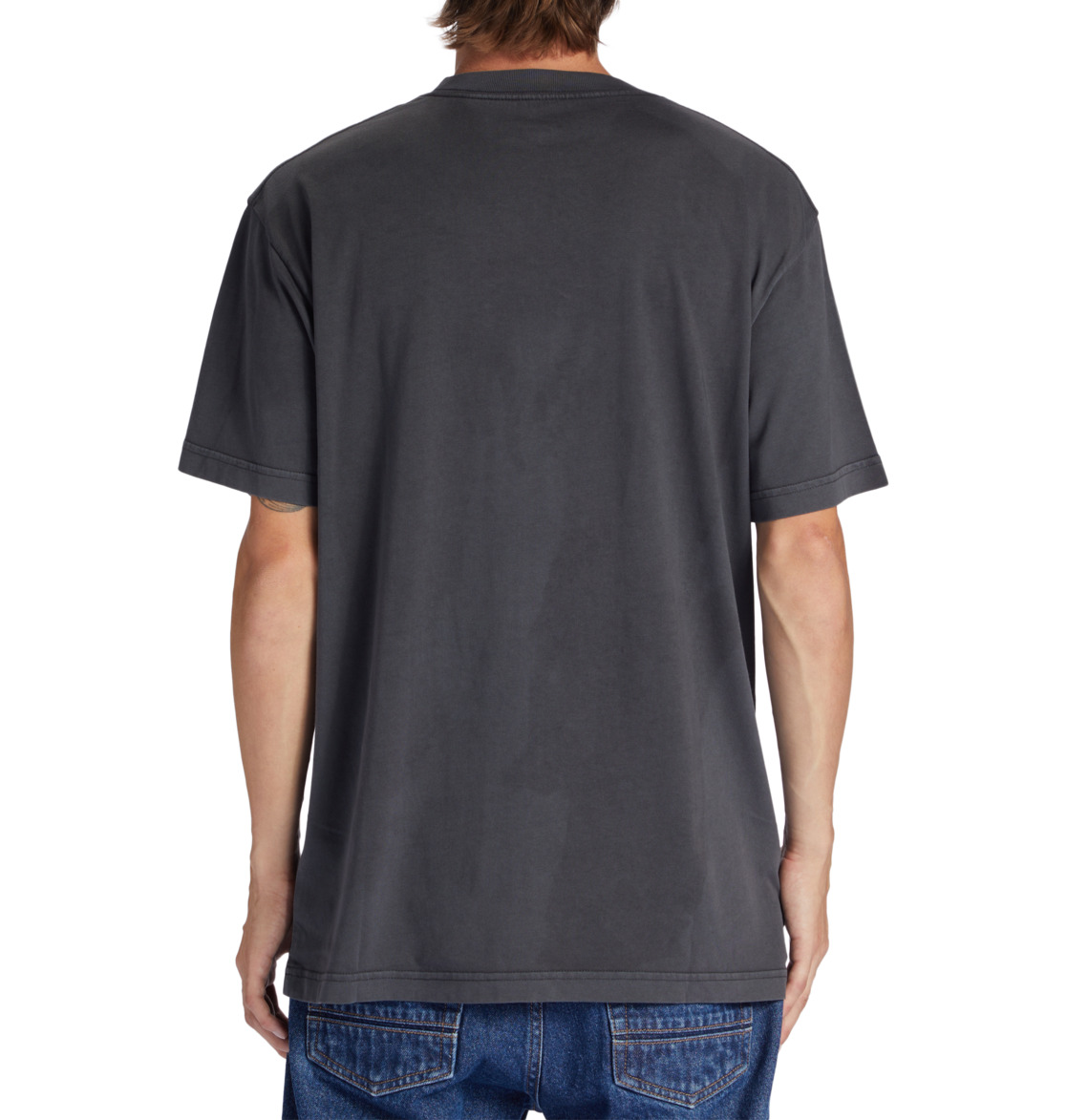 DC Tuition Men T-Shirt Black Wash | US-4907VFB