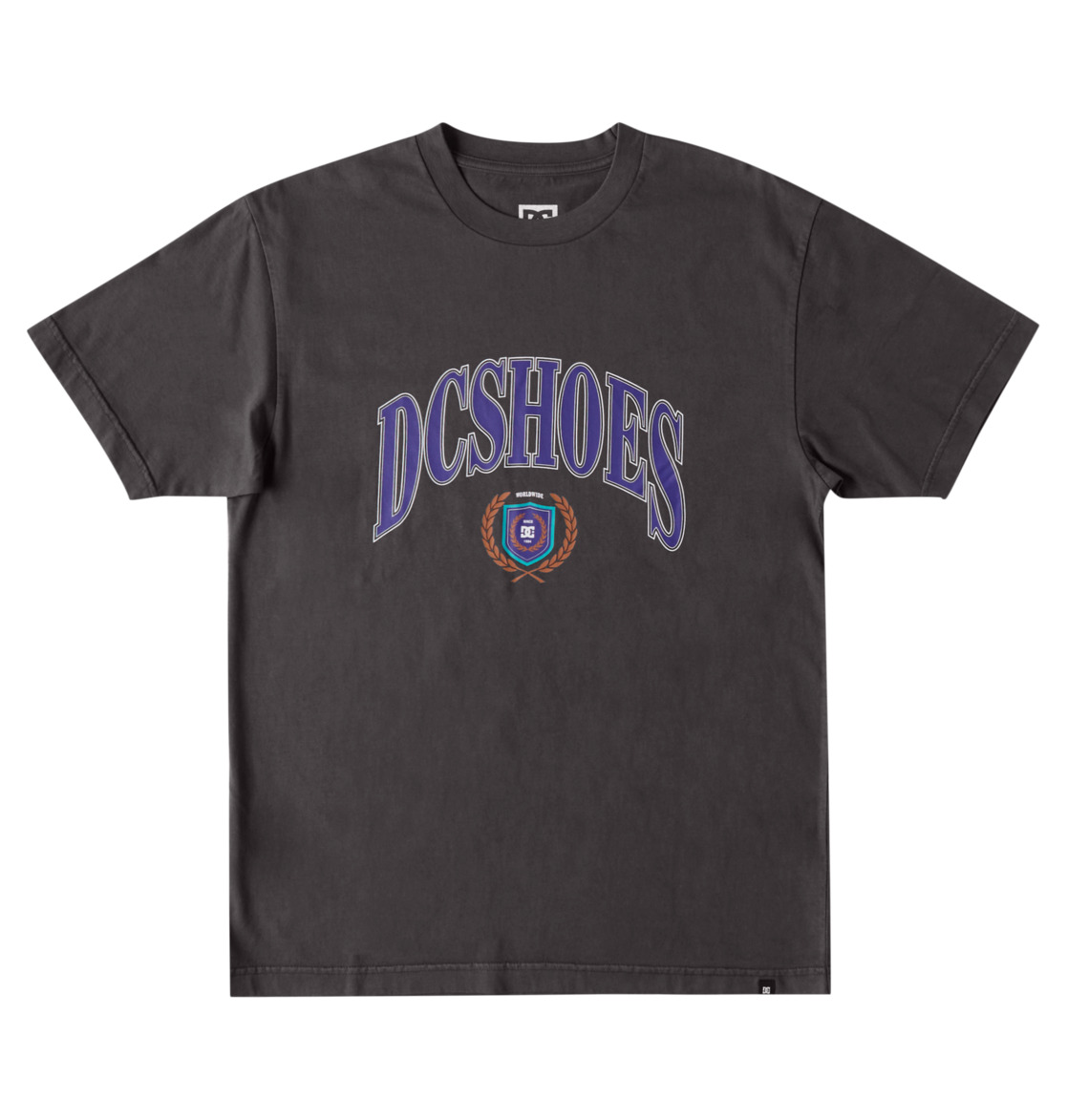 DC Upper Class Men T-Shirt Black Wash | US-7524IHS