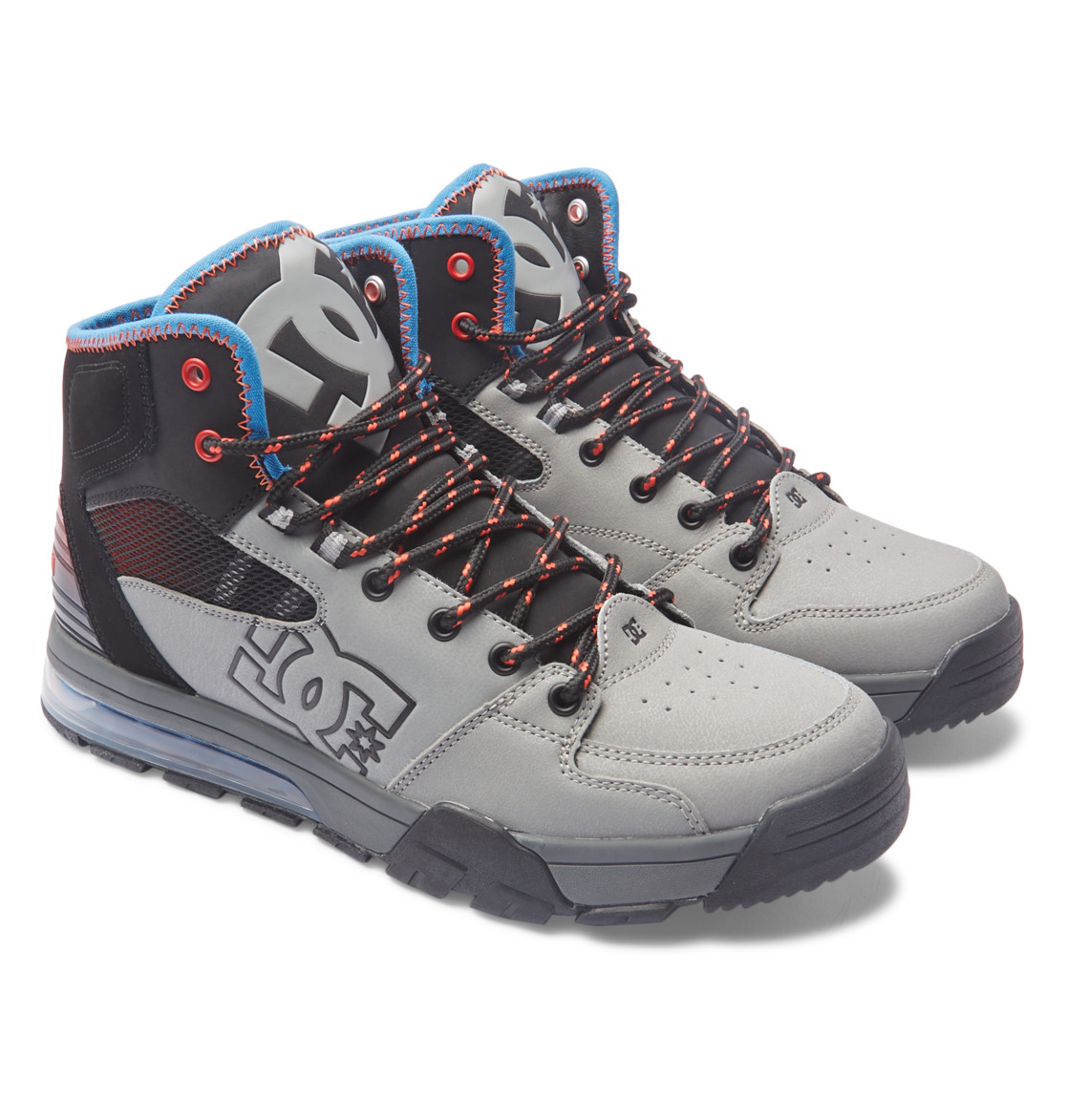 DC Versatile Hi WR Lace-Up Men Boots Grey / Blue | US-5693MPN