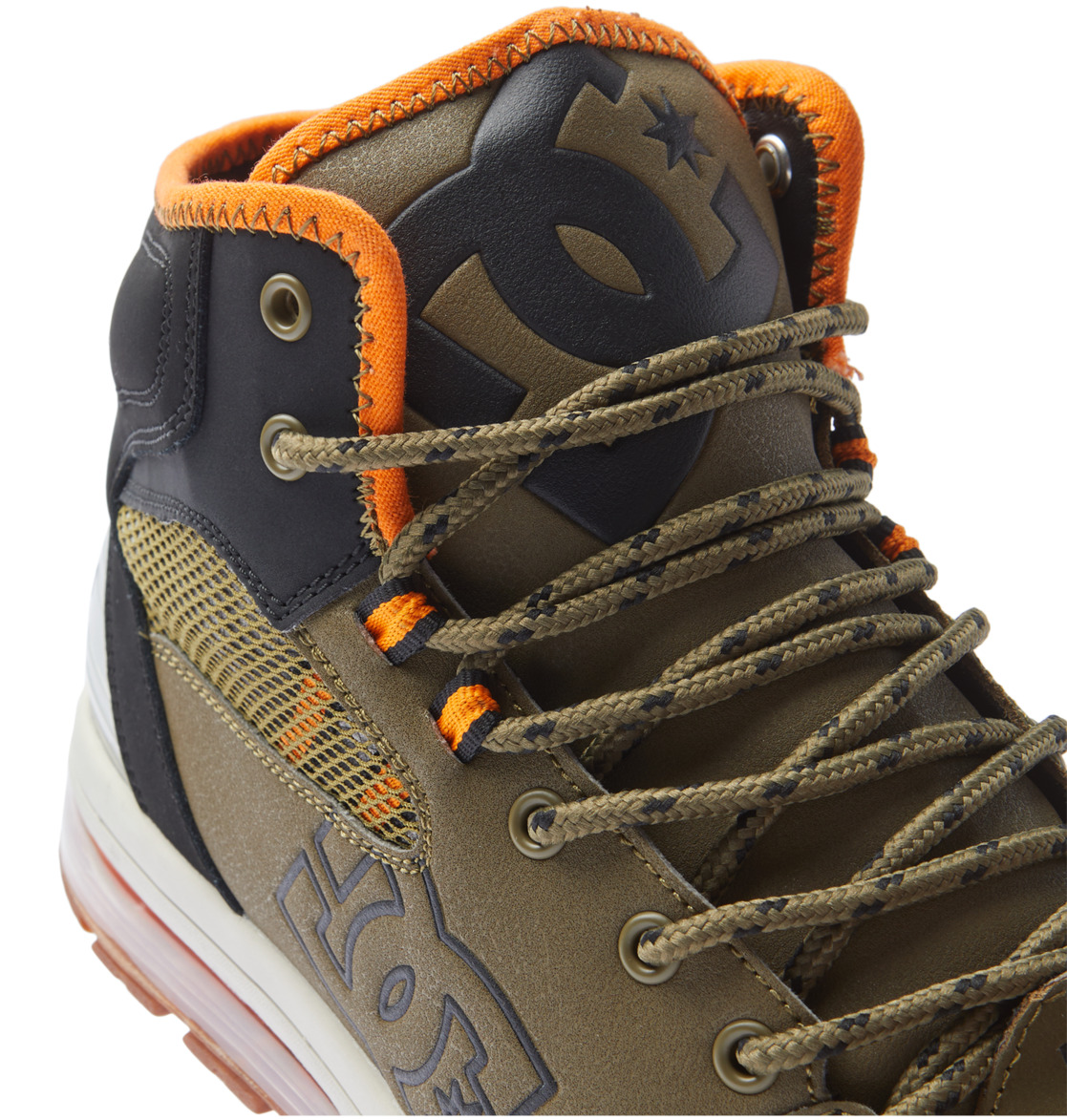 DC Versatile Hi WR Lace-Up Men Boots Olive / Black | US-1298GUN