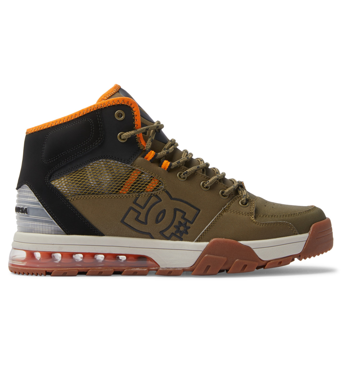 DC Versatile Hi WR Lace-Up Men Boots Olive / Black | US-1298GUN