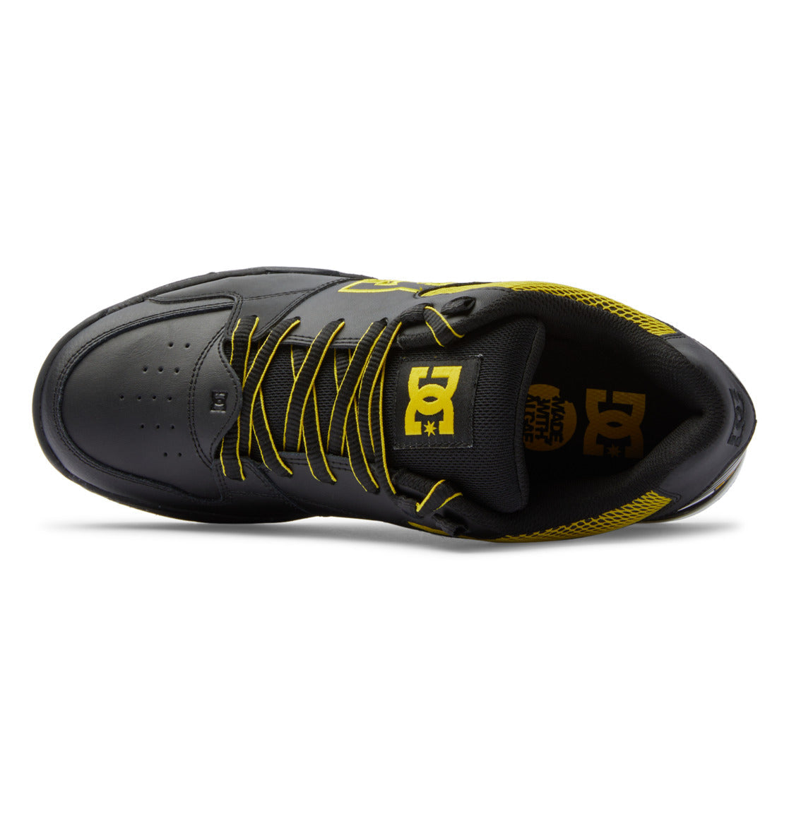 DC Versatile Men Sneakers Black / Yellow | US-1376QFY