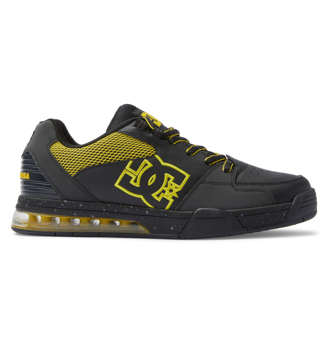 DC Versatile Men Sneakers Black / Yellow | US-1376QFY