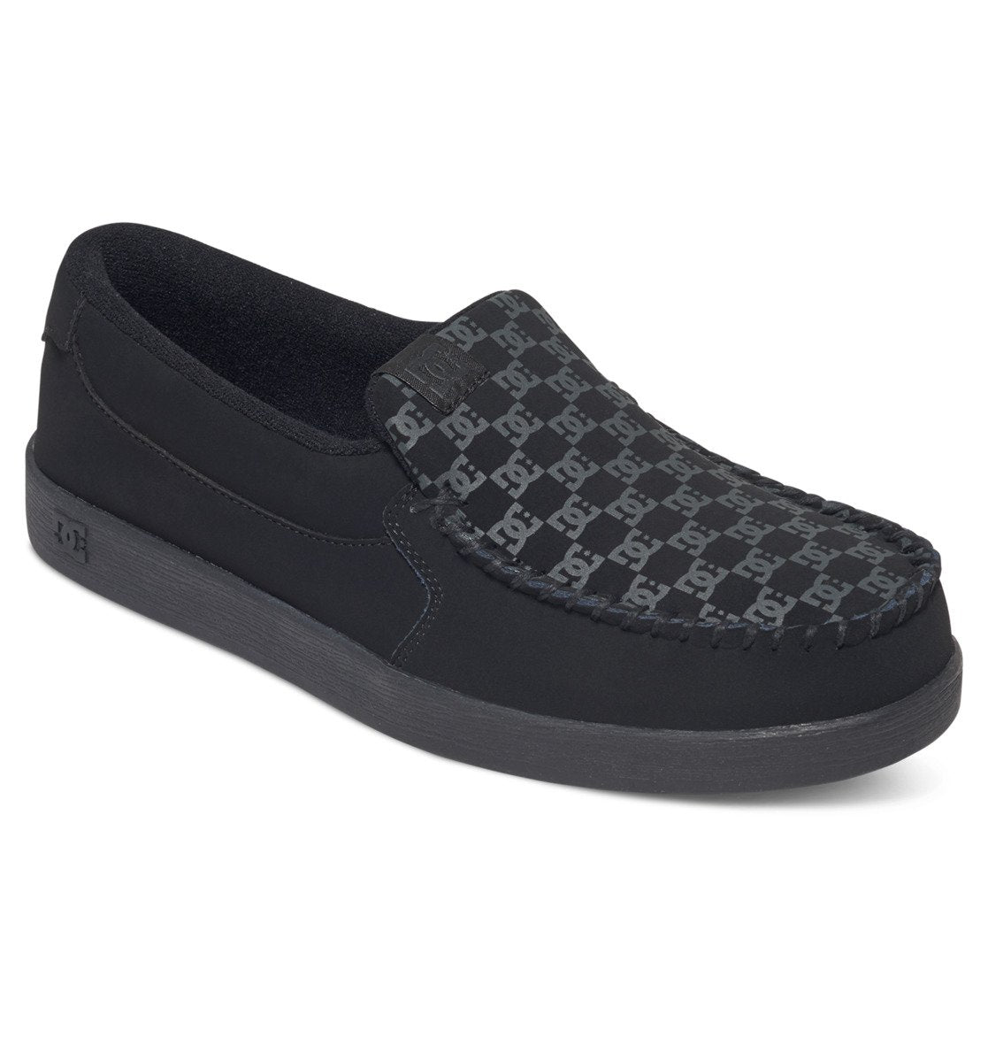 DC Villain Men Slip On Shoes Black | US-8021BDW