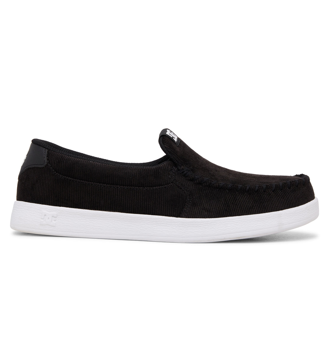 DC Villain Men Slip On Shoes Black / White | US-7180QCH