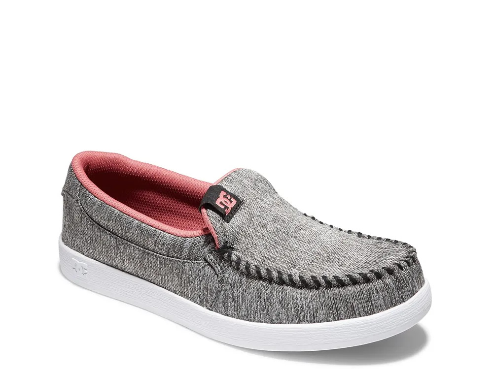 DC Villain Women Slip On Shoes Grey / Pink | US-7459PMI