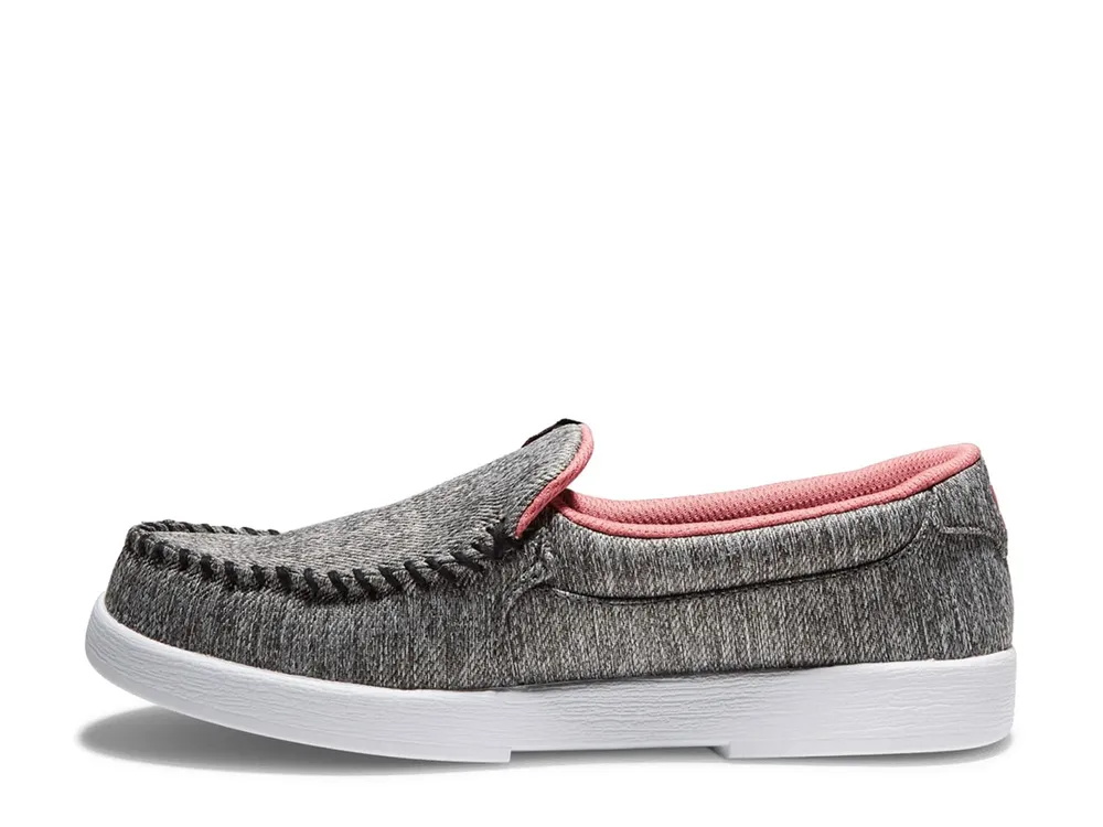 DC Villain Women Slip On Shoes Grey / Pink | US-7459PMI