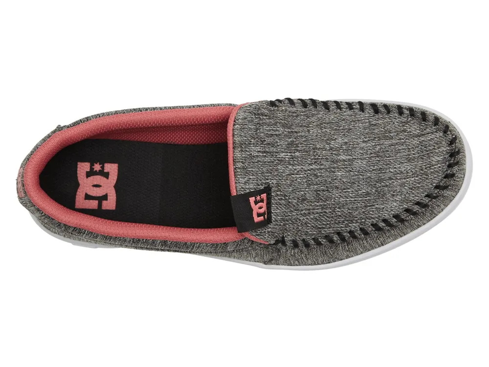 DC Villain Women Slip On Shoes Grey / Pink | US-7459PMI