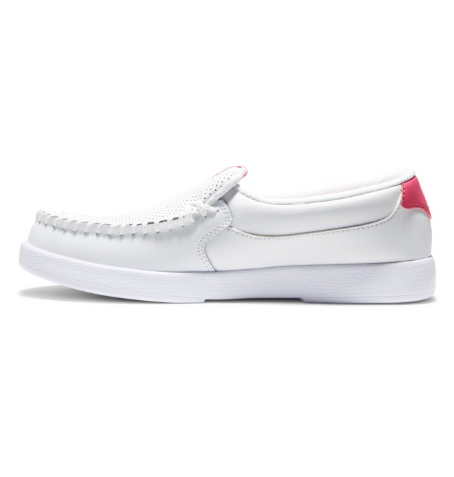 DC Villain Women Slip On Shoes White / Pink | US-1983VQU